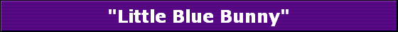"Little Blue Bunny"
